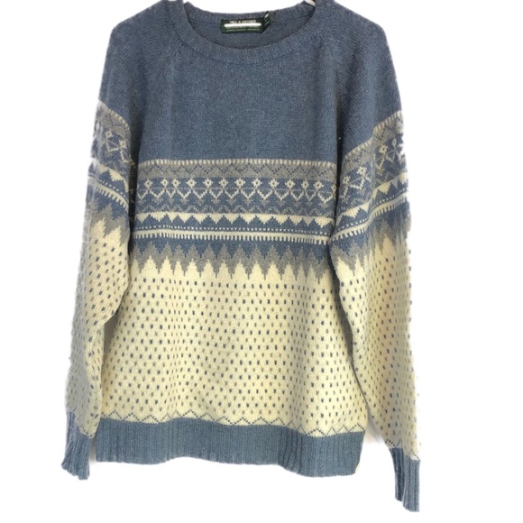 hill & archer Other - Hill & Archer sz XL Nordic blue knit sweater wool